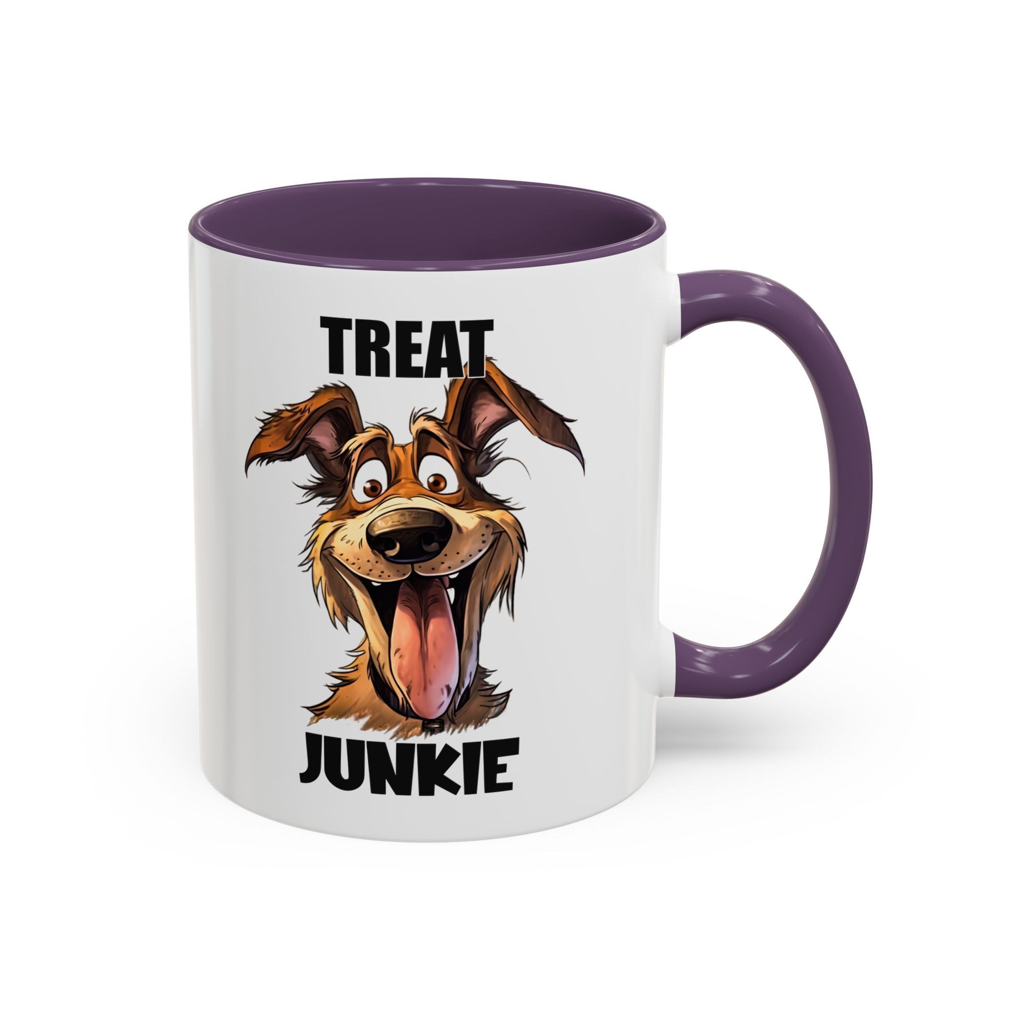 Funny Dog Lover Coffee Mug - Treat Junkie, Pet Gift, Animal Lover Cup, Dog Mom, Unique Mug for Dog Owners