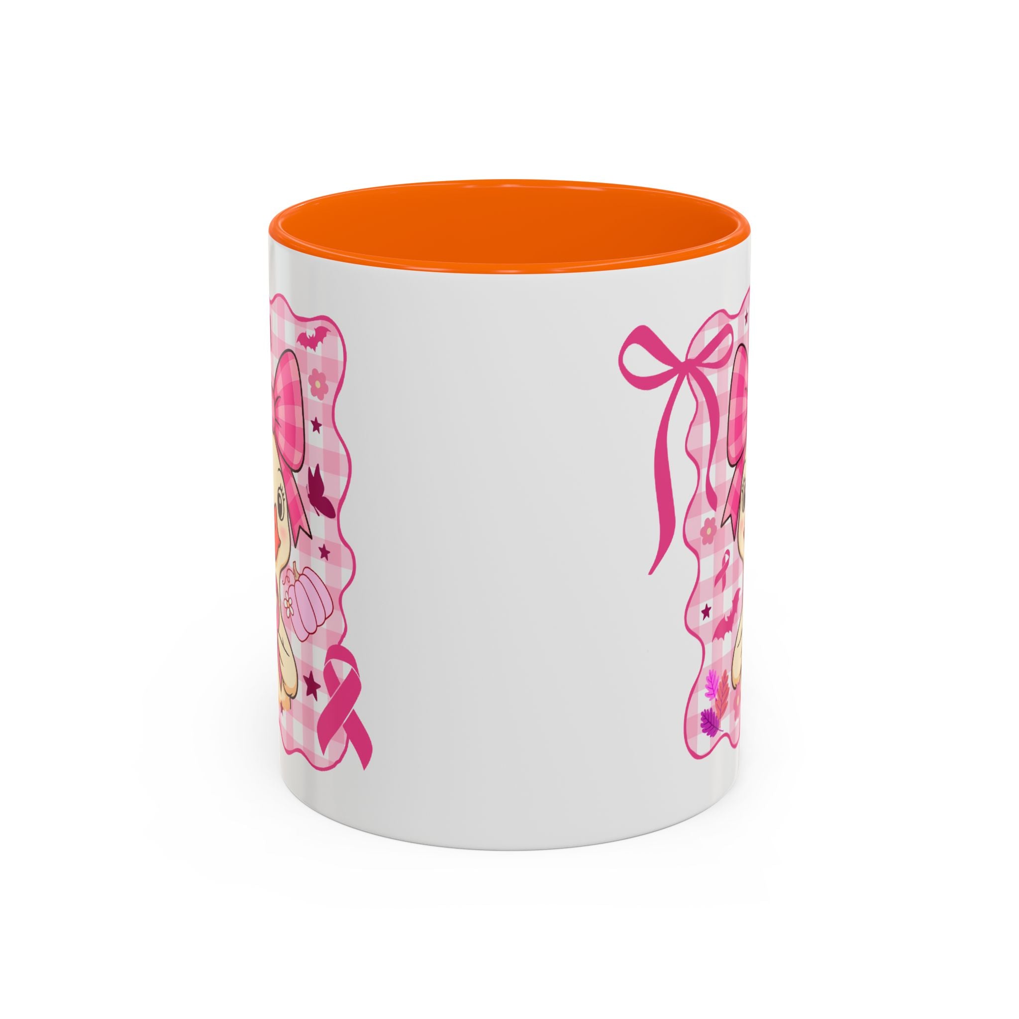 Pink Ribbon Duck Coffee Mug for Breast Cancer Awareness, Cute Gift for Her, Supportive Breast Cancer Mug, Unique Coffee Cup, Holiday Present