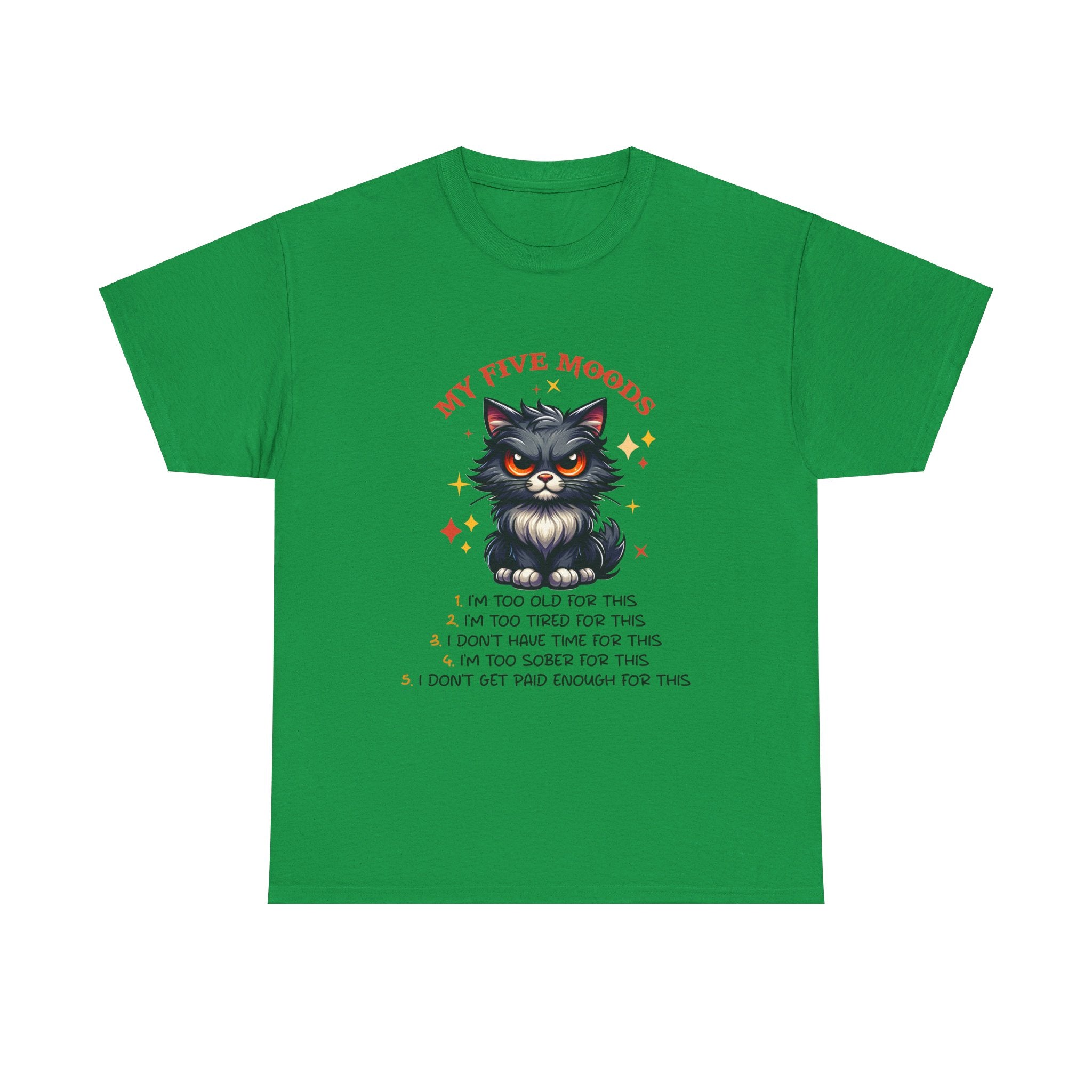 Grumpy cat five moods Unisex Heavy Cotton Tee by the x m world