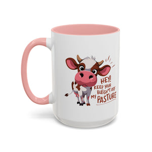 Funny Cow Coffee Mug – Perfect Gift for Farmers, Cow Lovers, Humor Fans, Cute Kitchen Decor, Office Coffee Cup