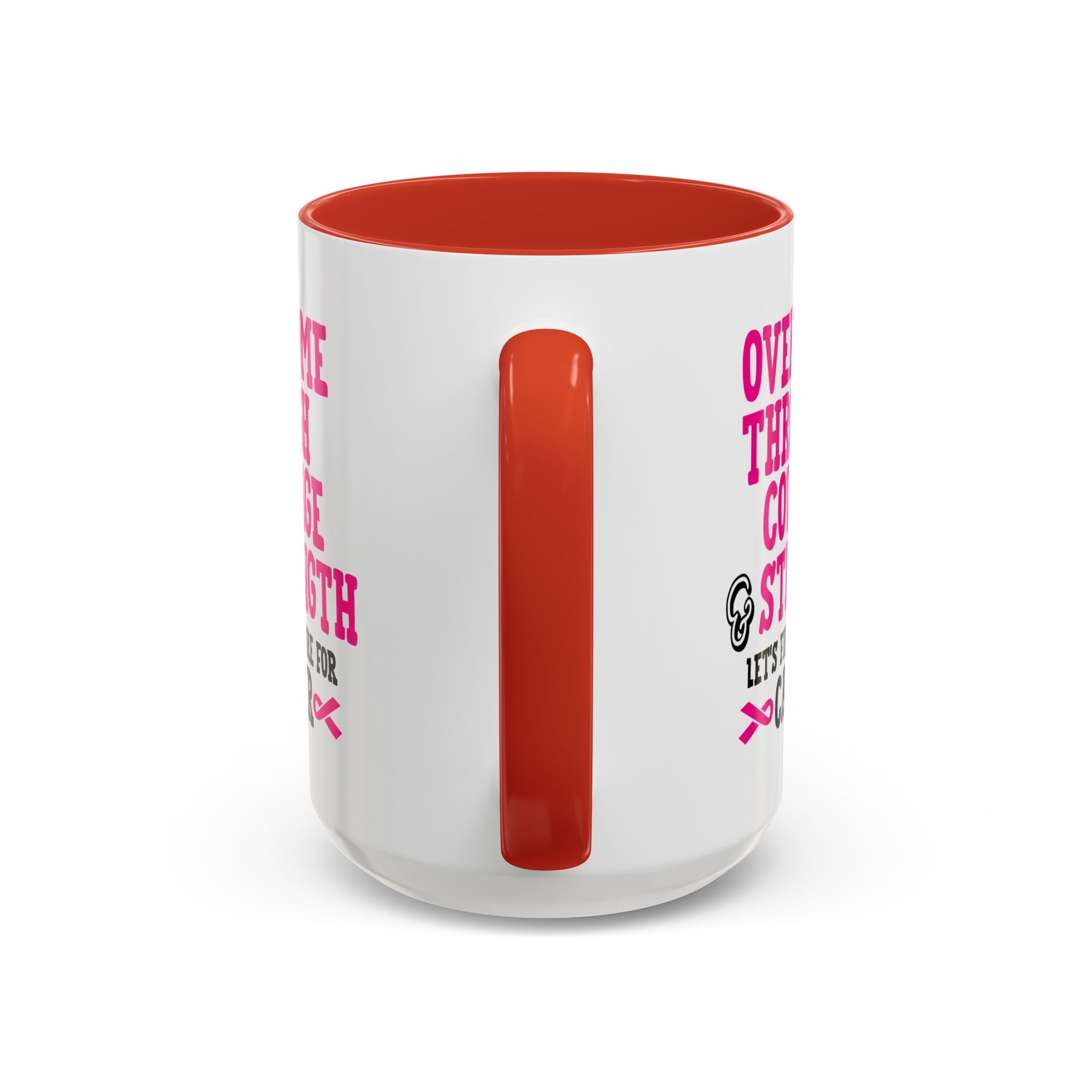 Inspirational Coffee Mug for Cancer Awareness, Gift for Supporters, Fundraising Mug for Breast Cancer, Motivational, 11oz, 15oz