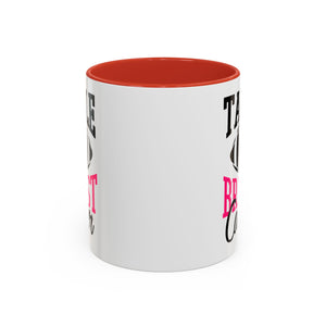 Tackle Breast Cancer Coffee Mug, Supportive Gift for Football Fans, Awareness Mug, Cheer Team Spirit, Fundraiser Drinkware