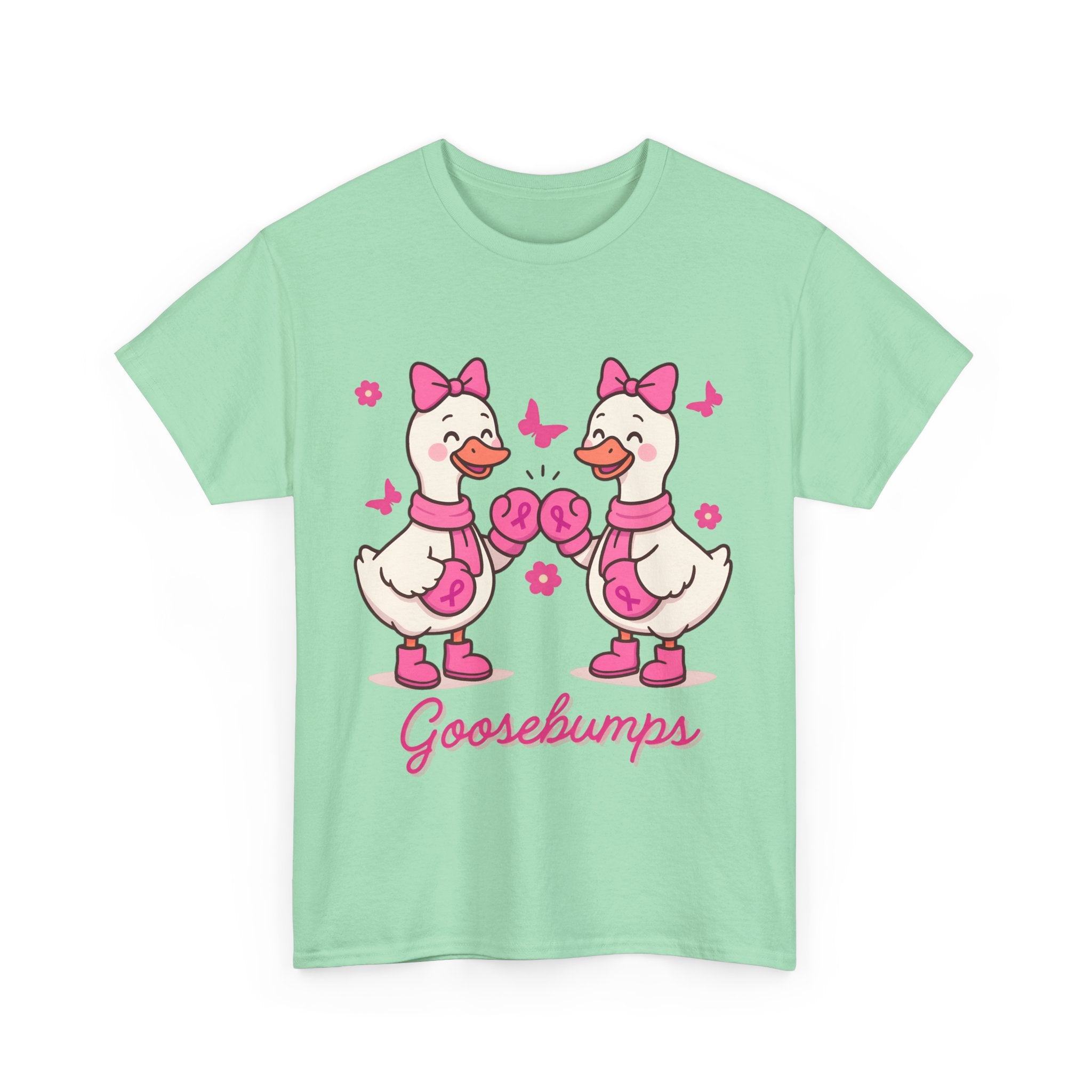 Cancer awareness Goosebumps Unisex Cotton Tee for Animal Lovers, Gift for Friends, Casual Wear,