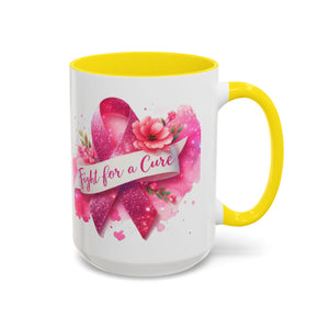 Inspirational Breast Cancer Awareness Coffee Mug - Fight for a Cure, Support Cancer Survivors, Gifts for Her, Pink Ribbon Design, [...]