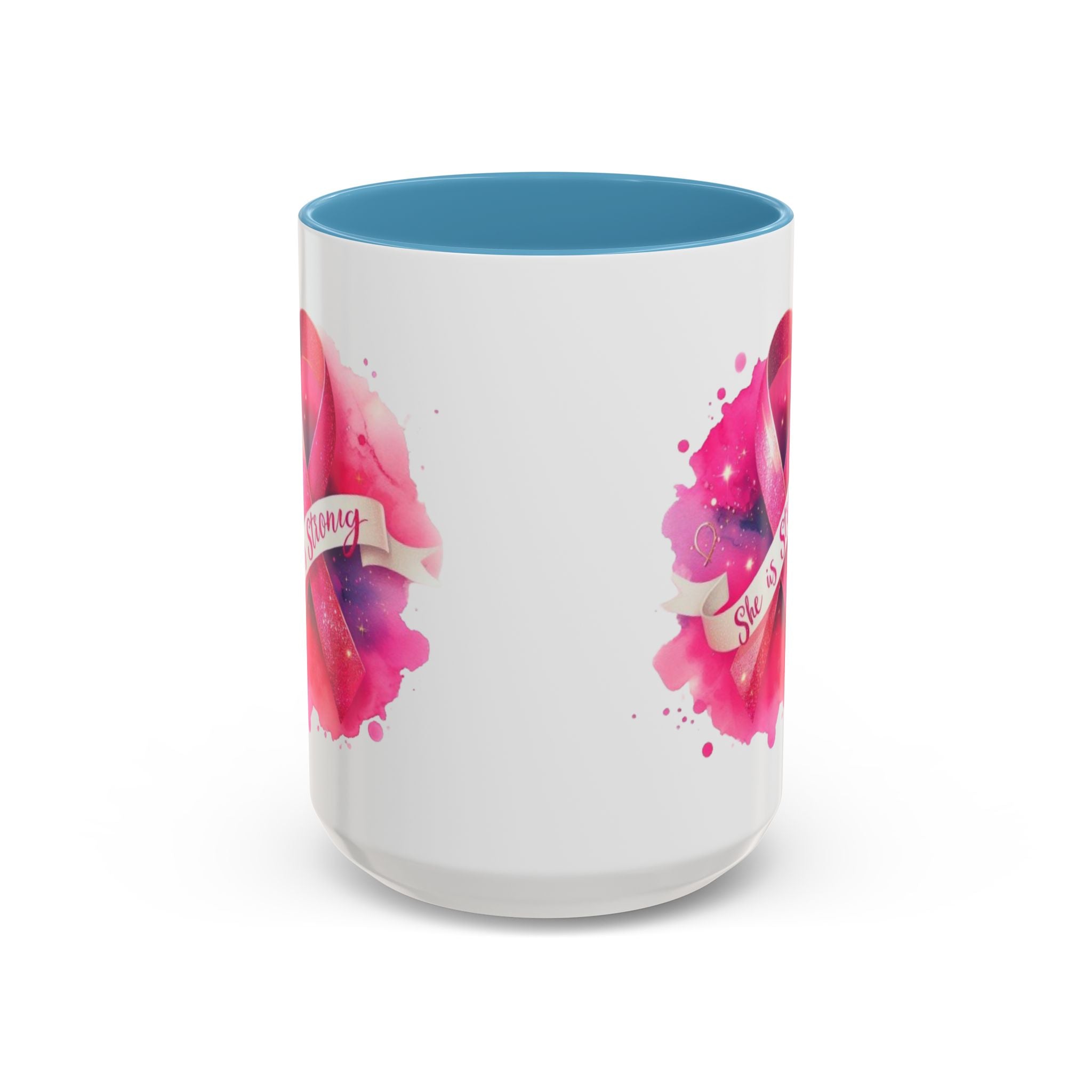 Empowering Pink Ribbon Coffee Mug | She is Strong | Gift for Cancer Awareness, Inspirational Drinkware, Office Mug, Motivational [...]