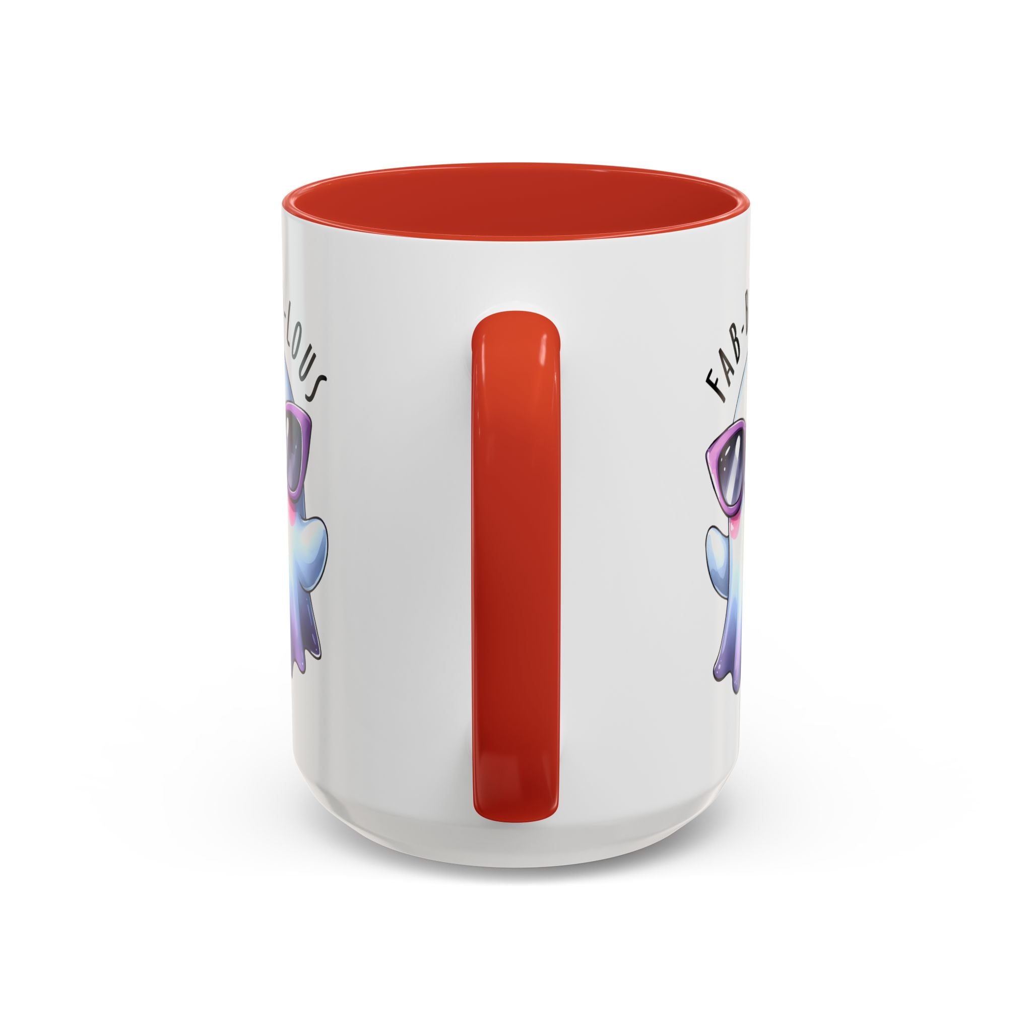 Fab-Boo-Lous Ghost Coffee Mug | Cute Halloween Mug, Fun Gift for Ghost Lovers, Spooky Seasonal Decor, Adorable Tea Cup