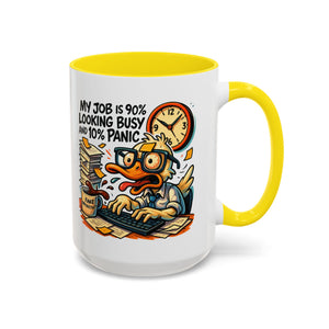 Funny Office Duck Coffee Mug | Perfect Gift for Office Workers, Desk Jokes, Humor, Funny Barista Mug, Creative Gift Idea