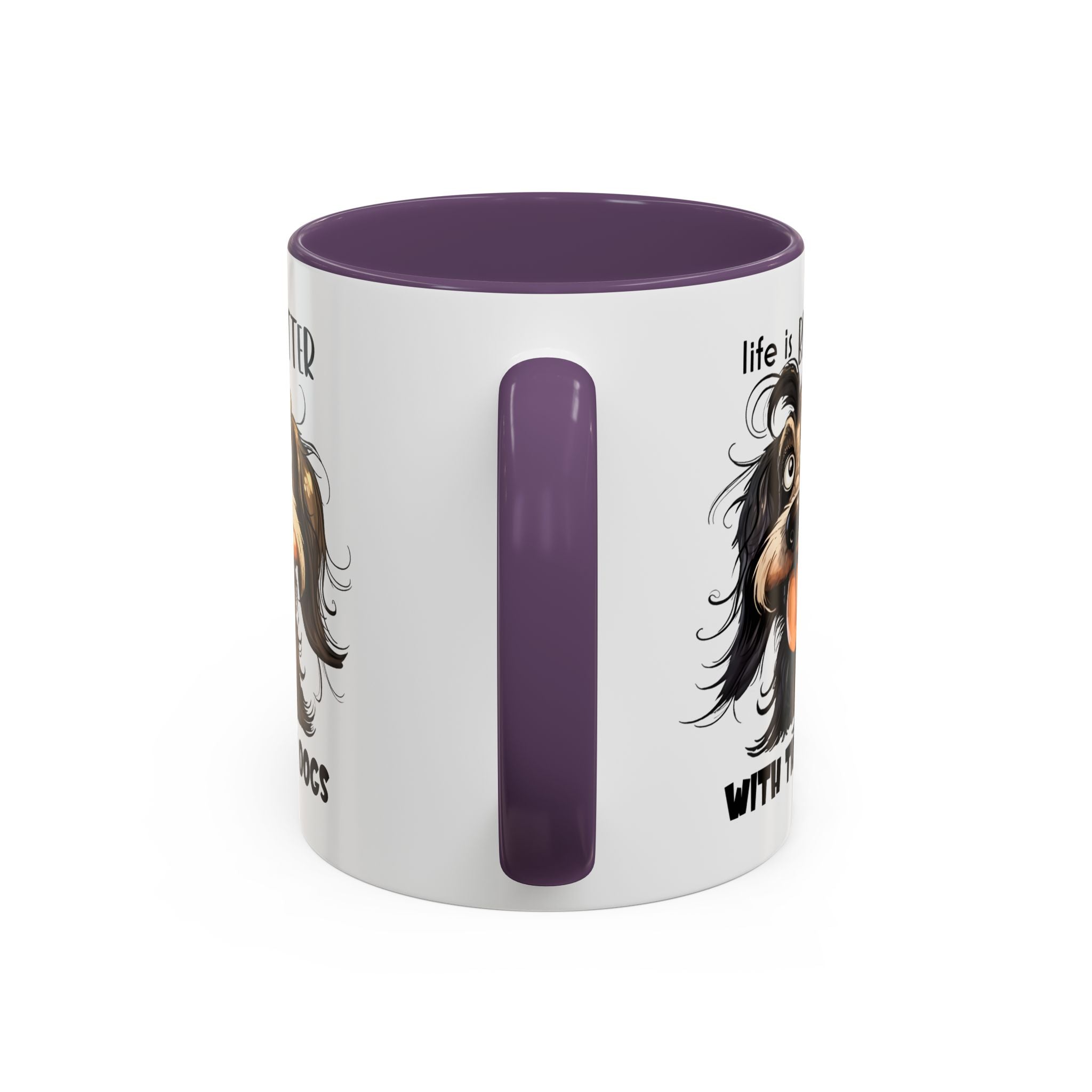 Life is Better with Dogs Coffee Mug - Cute Dog Lover Gift, Animal Themed Mug, Pet Owner Present, Fun Coffee Cup, Gift for Him/Her
