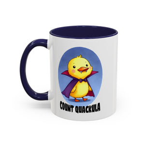 Cute Count Quackula Accent Coffee Mug - Adorable Gift for Coffee Lovers, Halloween Decor, Chick Collectors, Quirky Kitchen