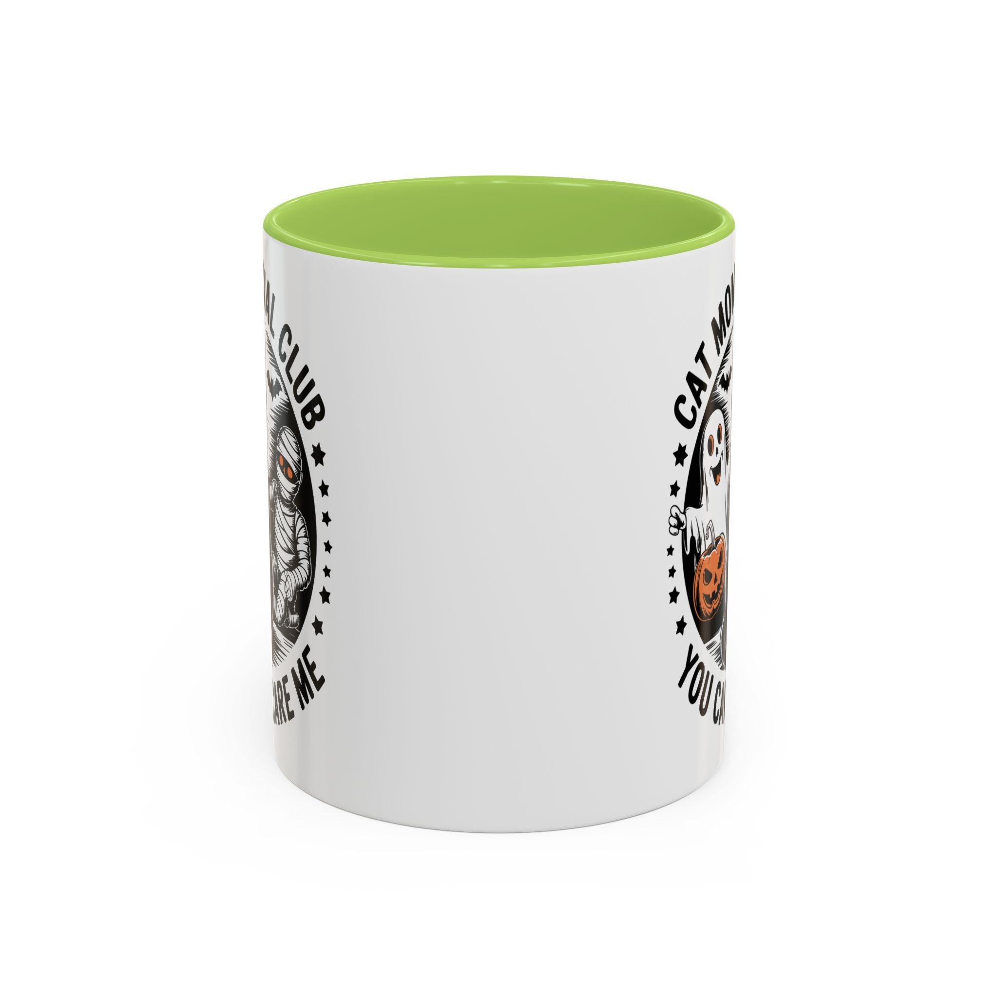 Halloween Cat Mom Coffee Mug - Spooky Social Club Design