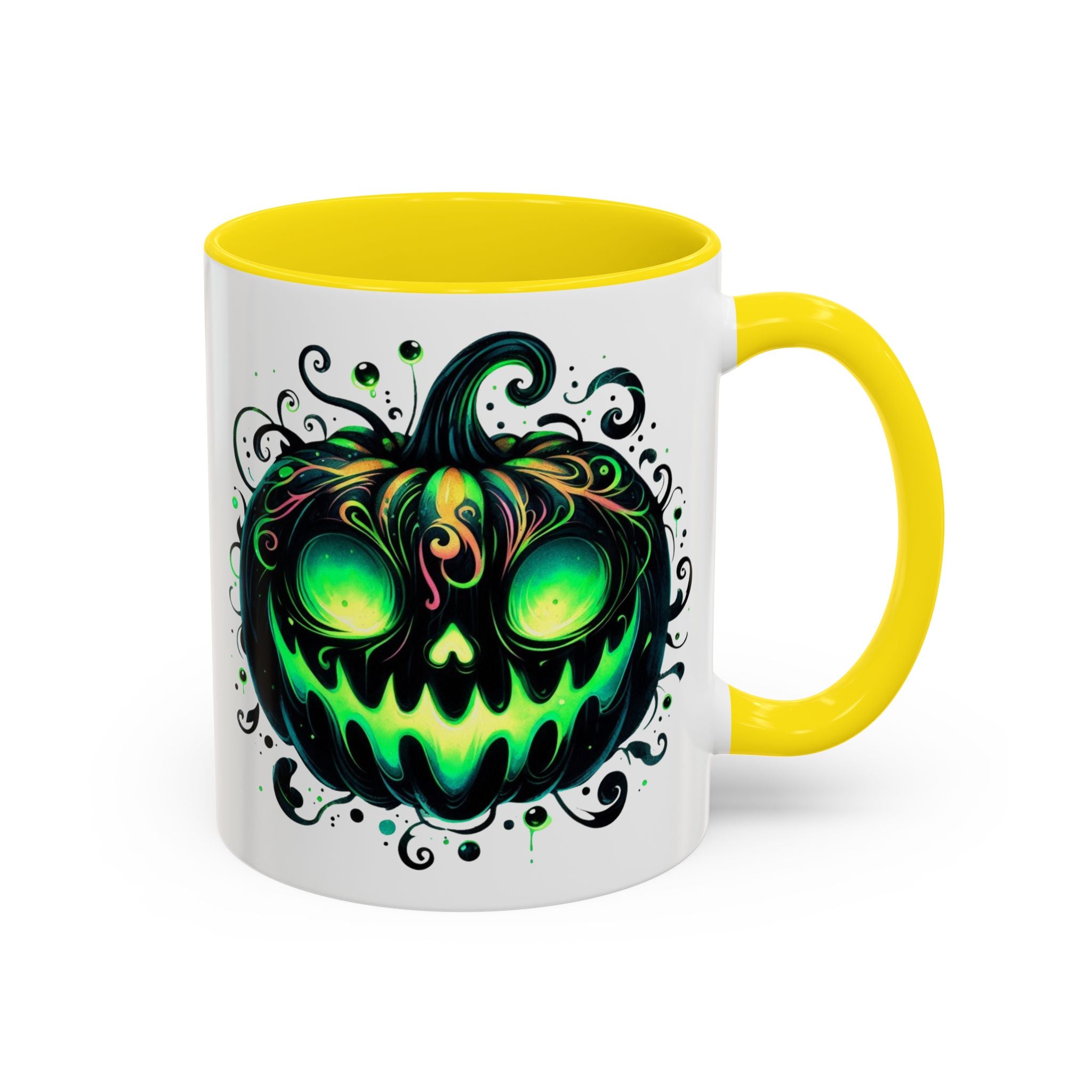 Spooky Pumpkin Accent Coffee Mug – Perfect for Halloween Lovers