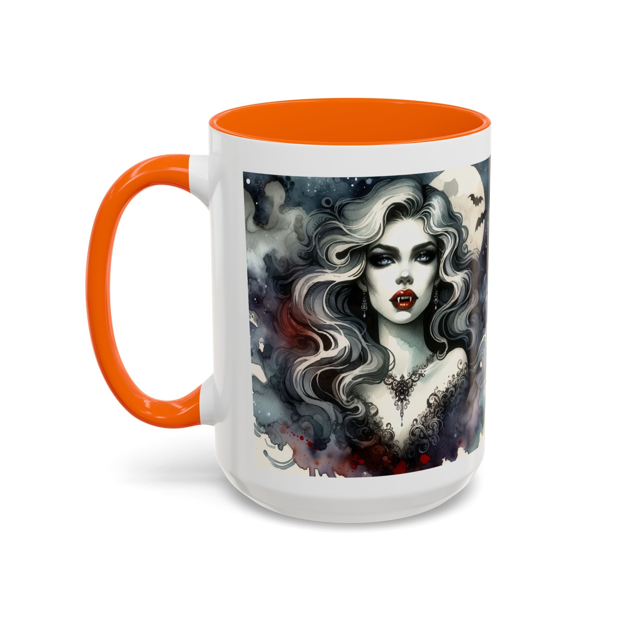 Gothic vampire Elegance Coffee Mug,  Halloween Decor, Dark Art Mug, Spooky Homeware