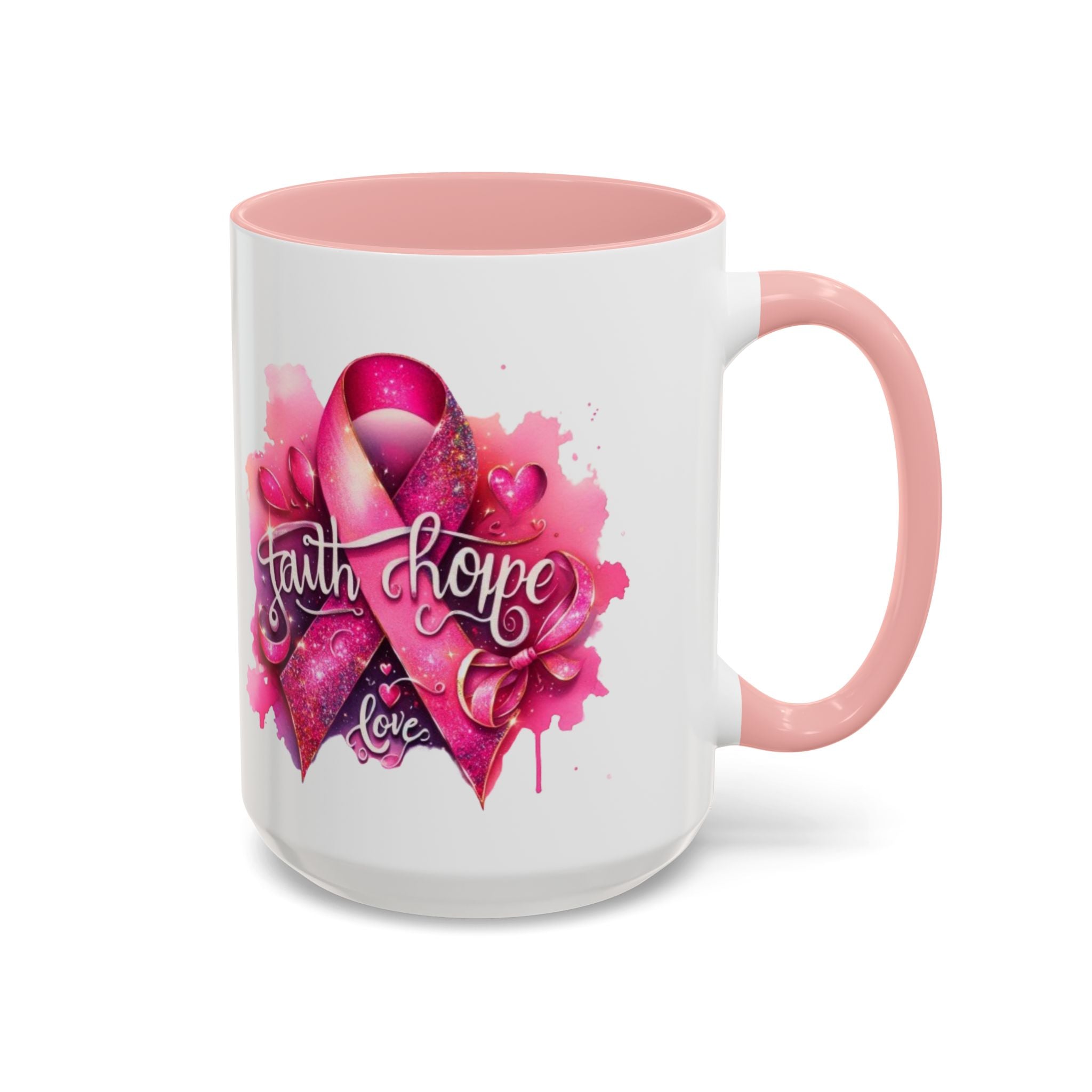 Cancer awareness Inspirational Hope & Faith and Love Coffee Mug