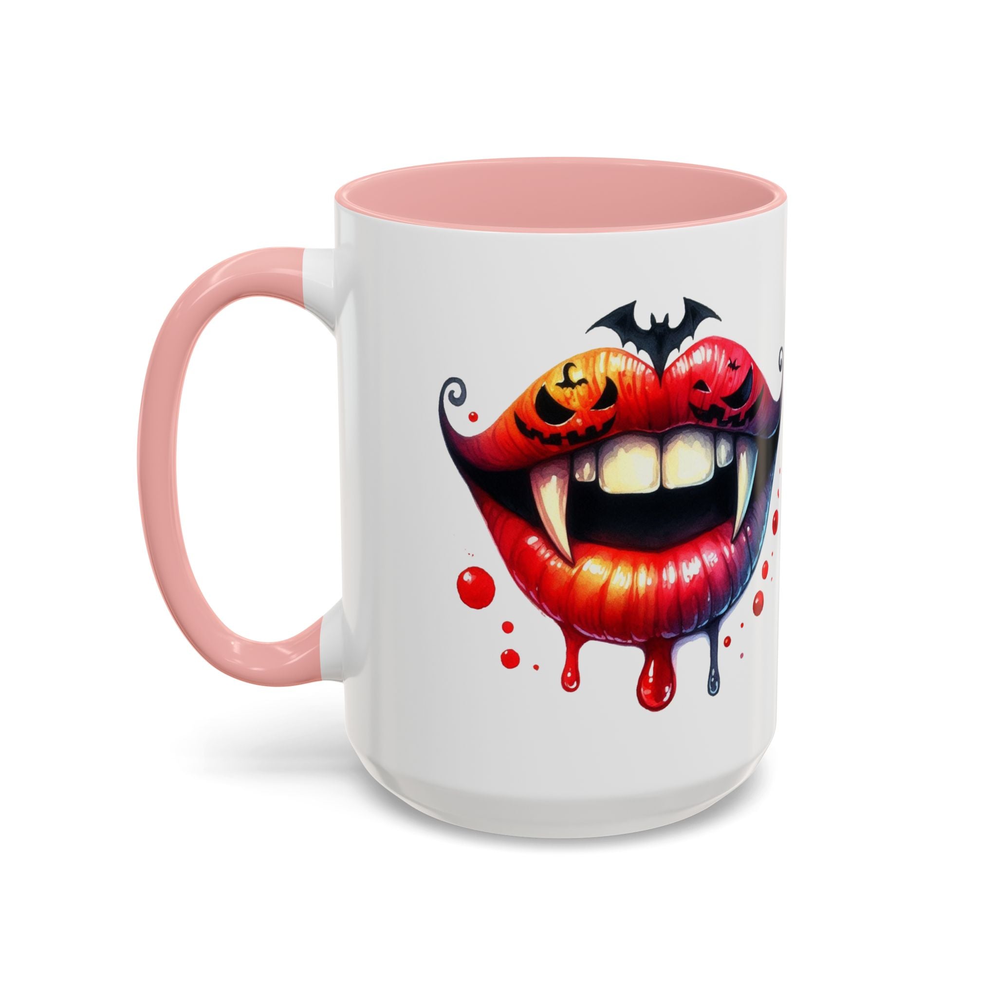 Halloween Vampire Coffee Mug, Spooky Drinkware, Goth Kitchen Decor, Pumpkin Mug, Horror Lover Gift