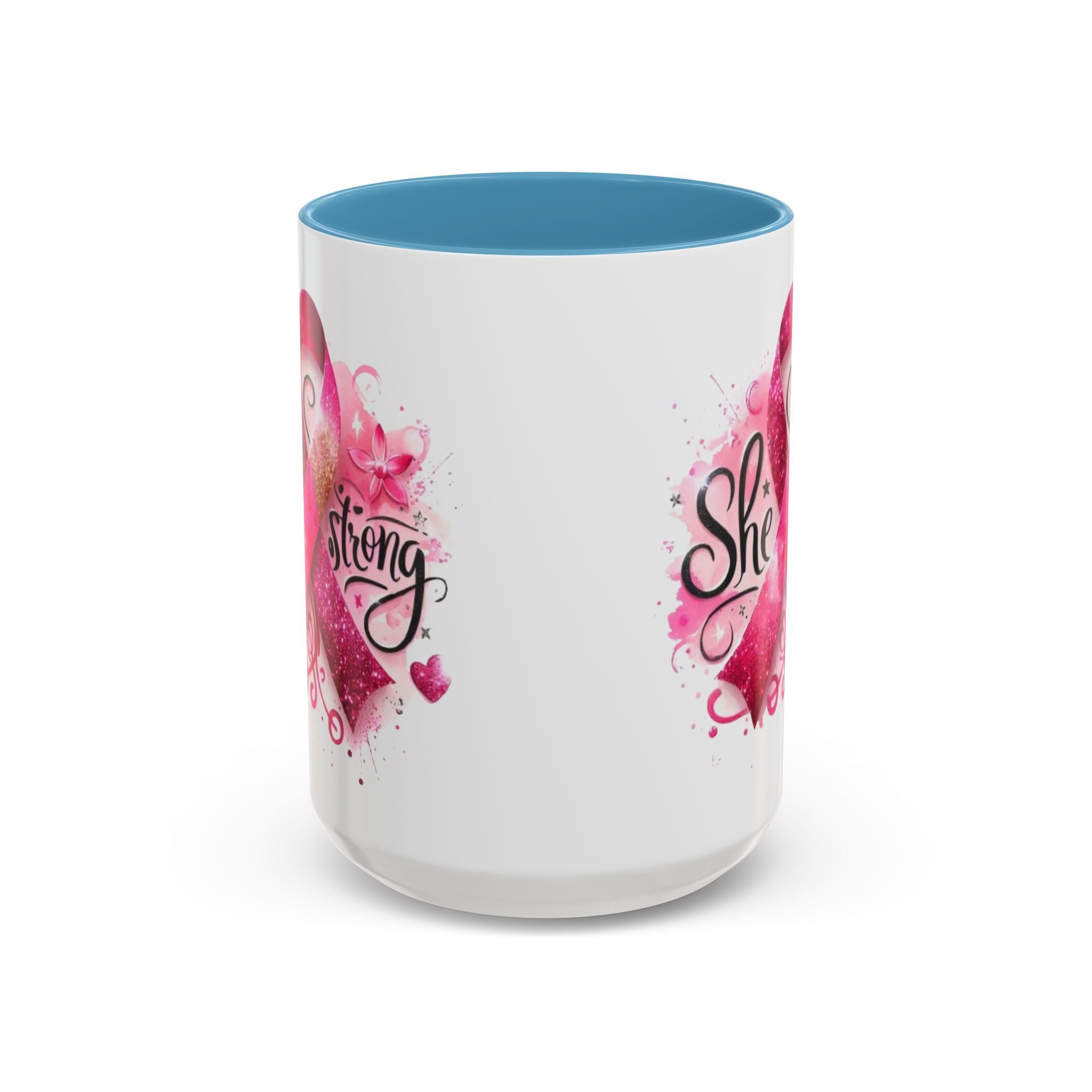 Empowering Pink Ribbon Coffee Mug - Gift for Survivors, Breast Cancer Awareness, Motivational Mug, Inspirational Drinkware, Self-Care Gift