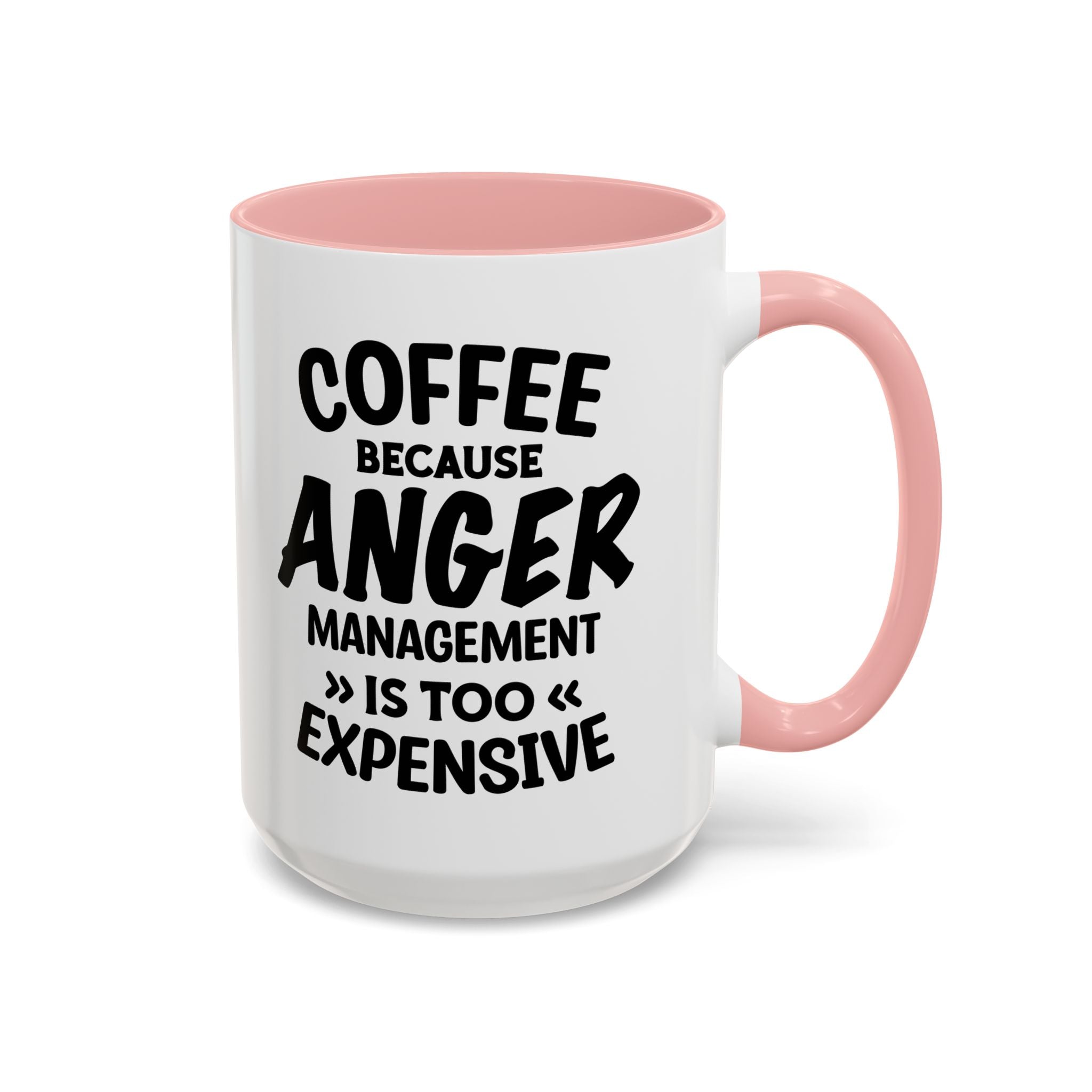 Funny Anger Management Coffee Mug, Gift for Coffee Lovers, Stress Relief, Black Accent, Humorous Cup for Friends, Office Humor, Funny Gifts