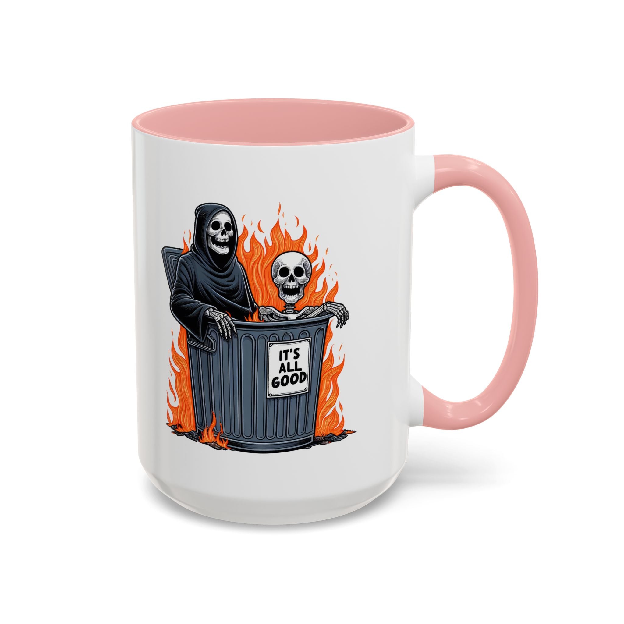 Funny Grim Reaper Coffee Mug - Perfect for Halloween, Gift for Friends, Quirky Kitchen Decor, Novelty Drinkware