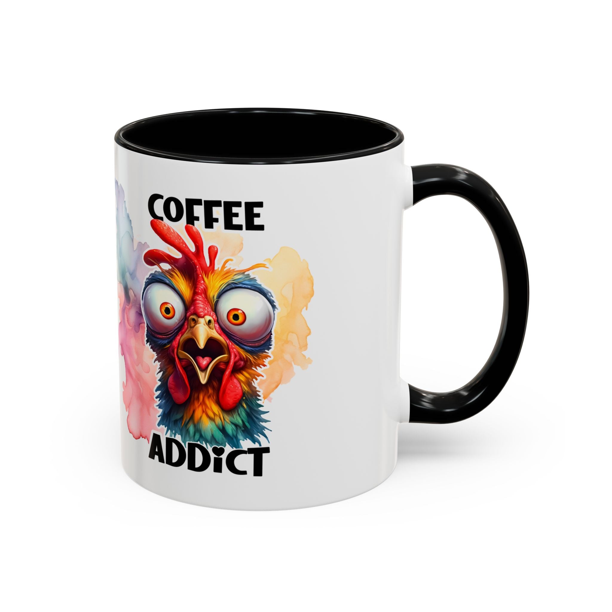 Coffee Addict Mug, Funny Coffee Lover Gift, Unique Kitchen Decor, Quirky Morning Brew Cup, Perfect for Birthdays & Holidays