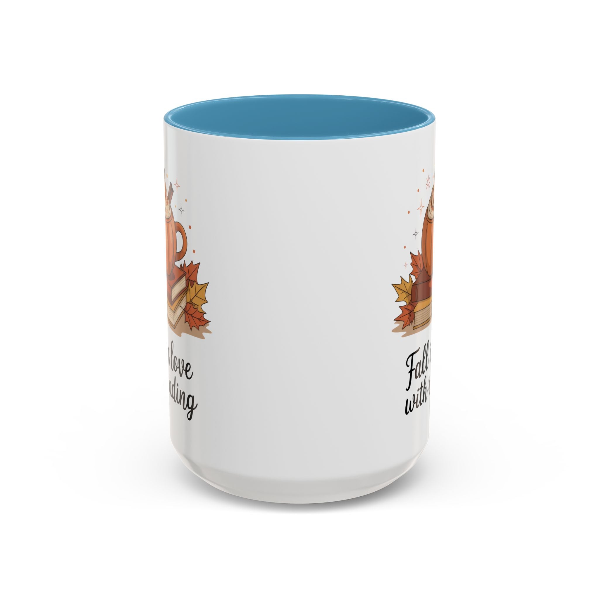 Fall-Themed Coffee Mug for Book Lovers