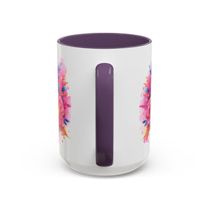 Inspirational Warrior Coffee Mug - Floral Design, Encouragement Gift, Cancer Awareness, Motivational Cup, Supportive Drinkware