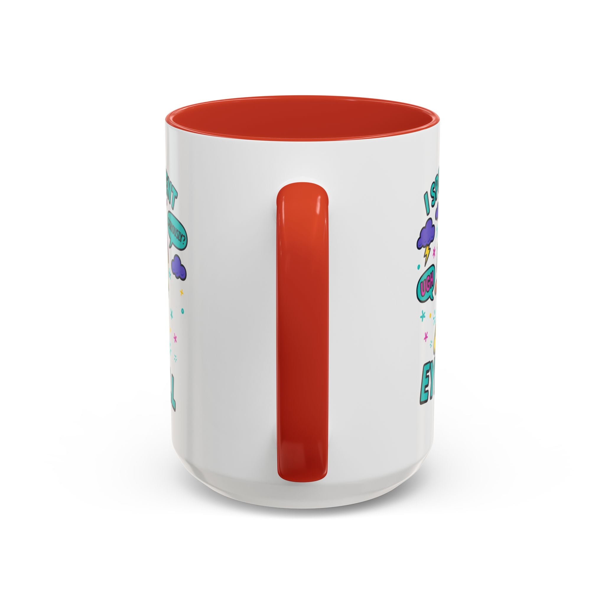 attitude Sassy Eye Roll Coffee Mug,  for Coffee Lovers, Gift for Friends, Quirky Tea Mug, Humor  Cute Kitchen Decor