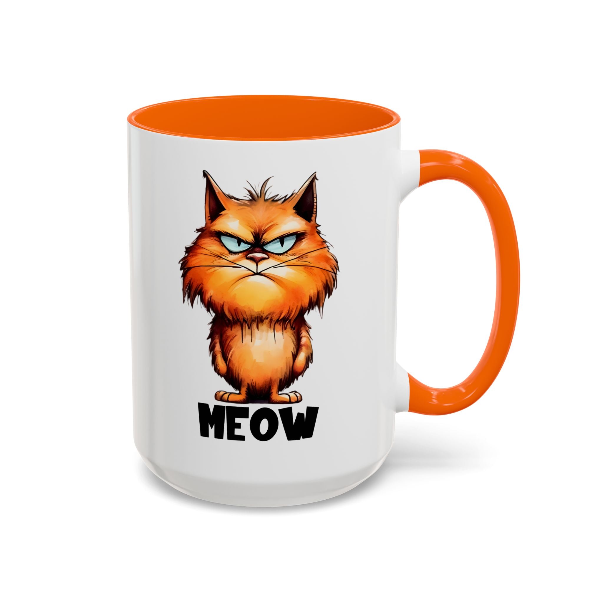 Funny grumpy  Cat Accent Coffee Mug - Perfect Gift for Cat Lovers, Meow Mug, Pet Owner Present, Caffeine Fix, Novelty Drinkware
