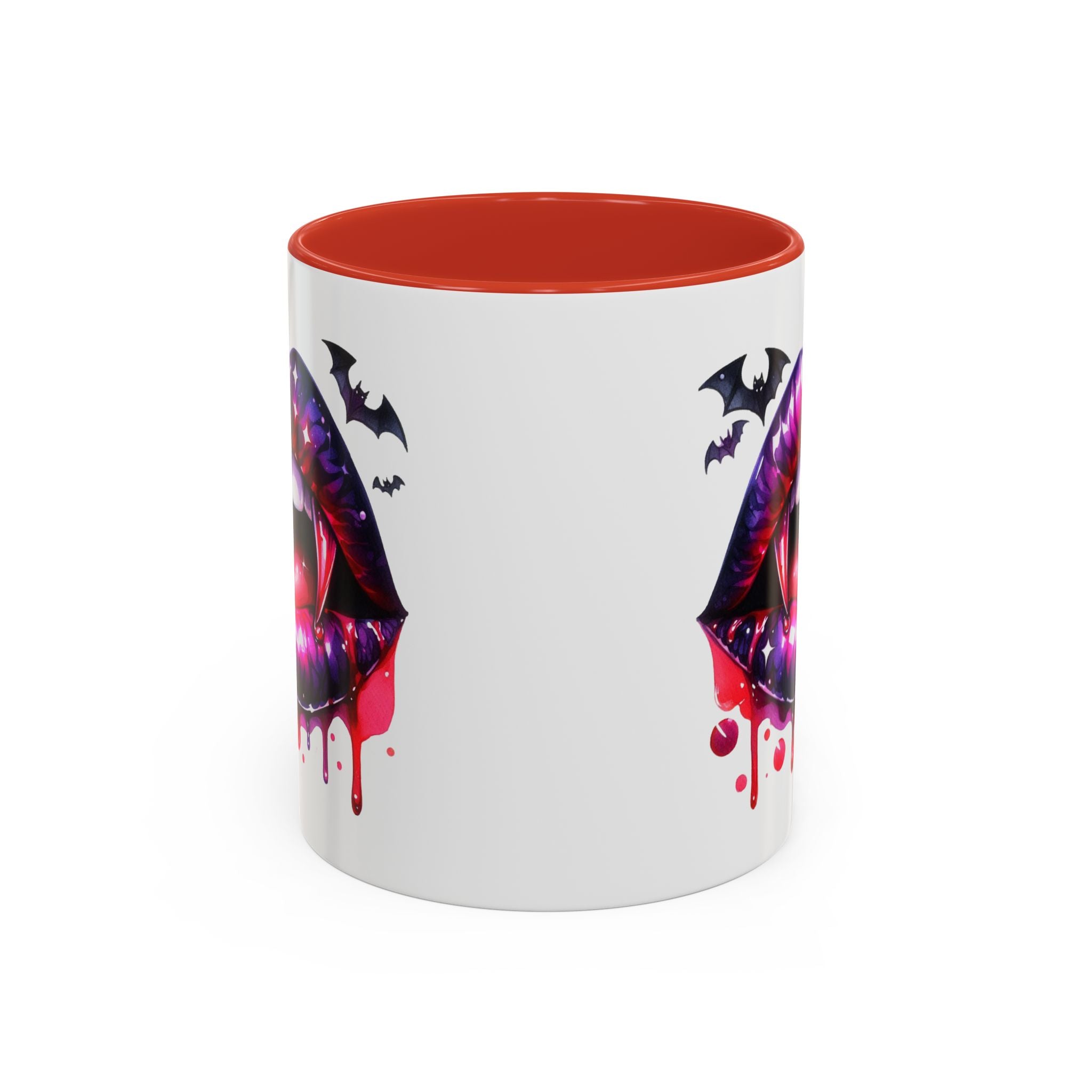 Gothic Vampire Coffee Mug, Halloween Mug, Dark Aesthetic, bats, Spooky Home Decor, Unique Coffee Cup