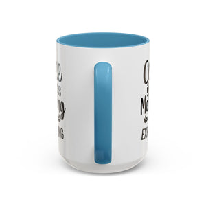 Exhausting Motherhood Coffee Mug, Funny Gift for Moms, Cute Java Cup, Coffee Lover's Mug, Parent Humor, Unique Kitchen Decor