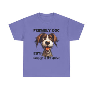 Friendly Dog Unisex Tee - Perfect for Pet Lovers, Gifts for Dog Owners, Casual Wear, Birthday Gifts, Dog-Themed Apparel