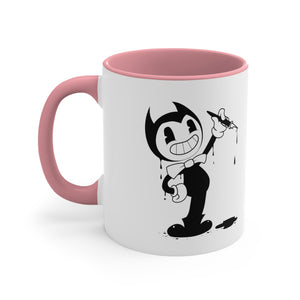 cartoon ink pen Accent Coffee Mug, 11oz