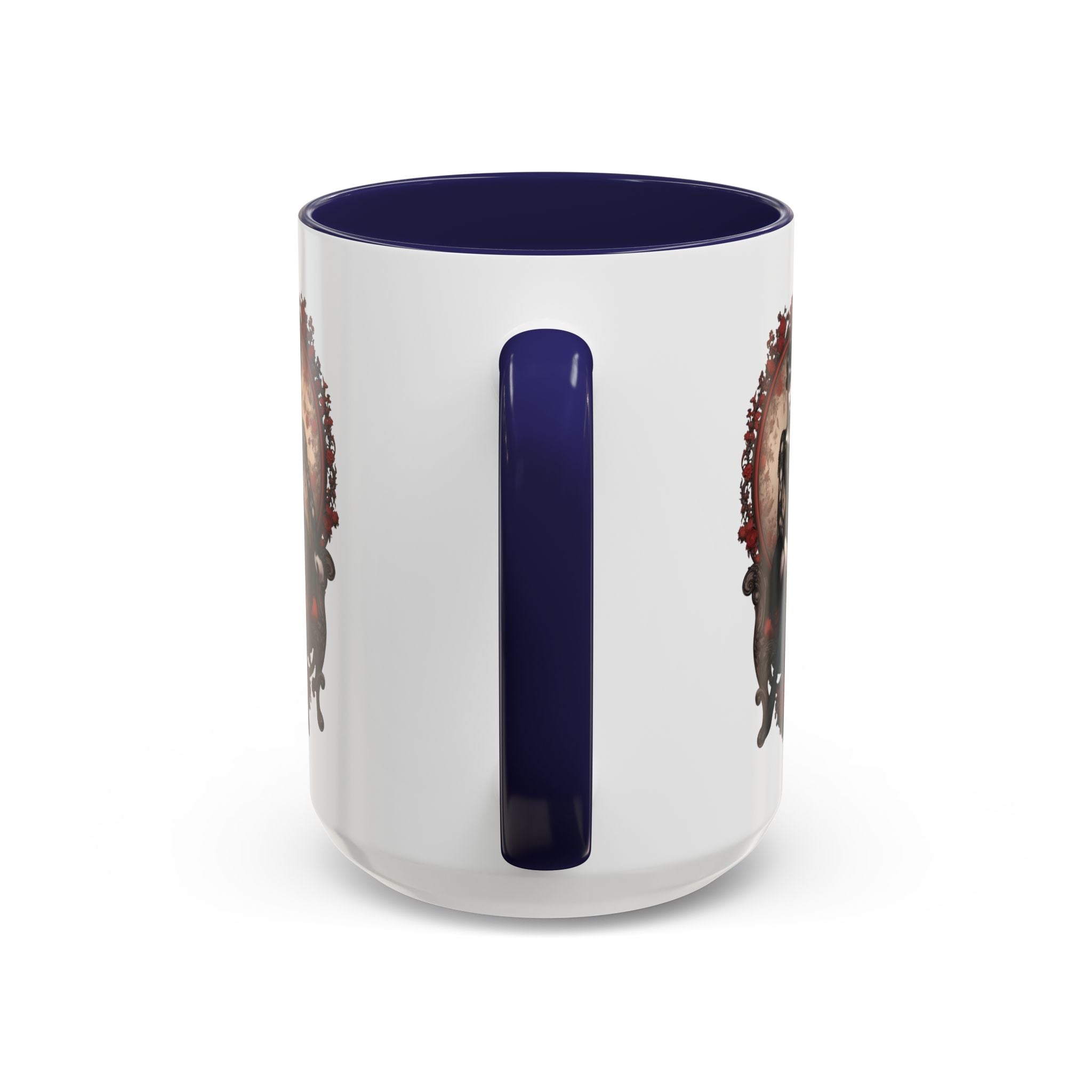Gothic Elegance Coffee Mug - Unique Black Accent Mug for Witchy Vibes, Perfect Gift for Halloween, Goth Decor, Coffee Lovers, & Spooky