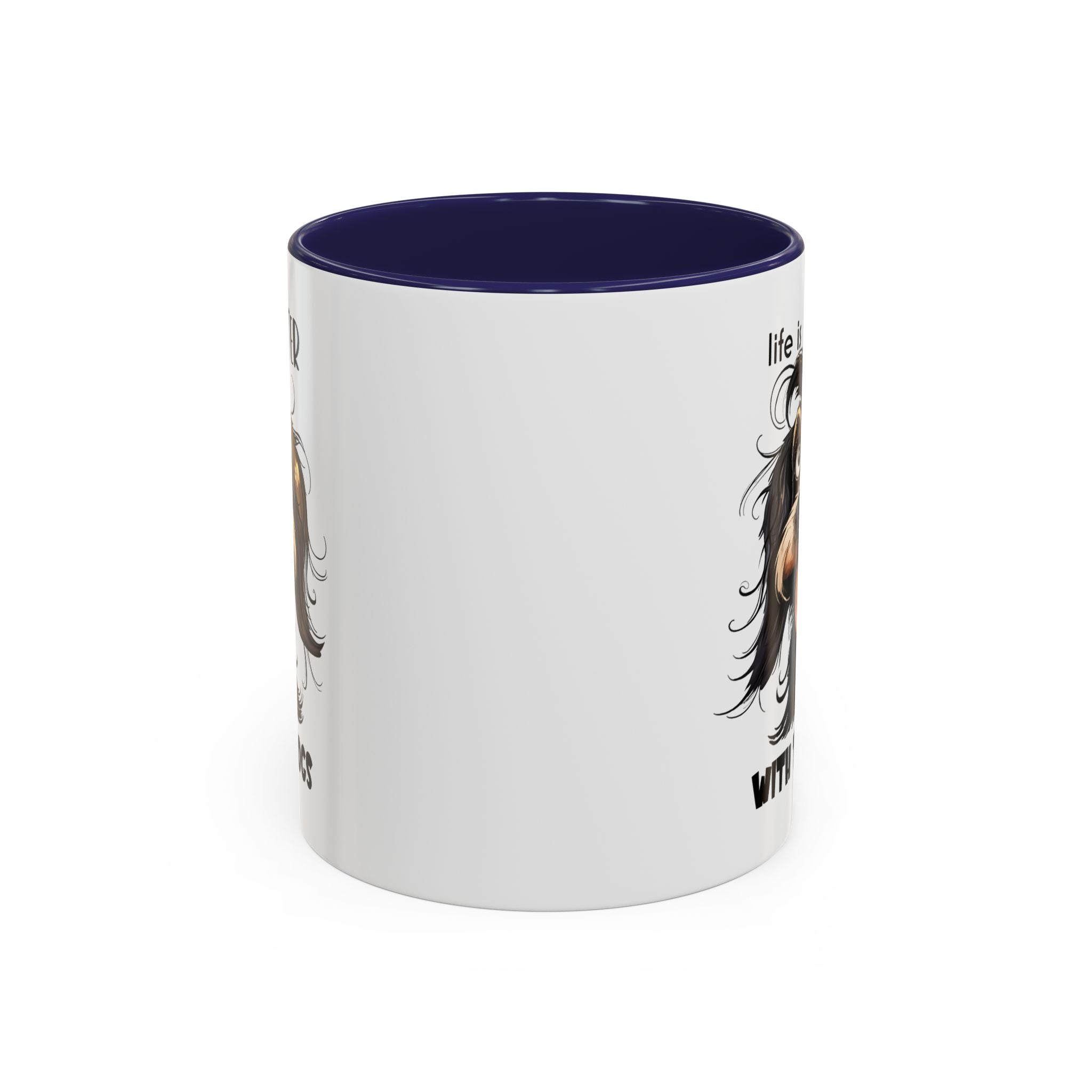Life is Better with Dogs Coffee Mug - Cute Dog Lover Gift, Animal Themed Mug, Pet Owner Present, Fun Coffee Cup, Gift for Him/Her