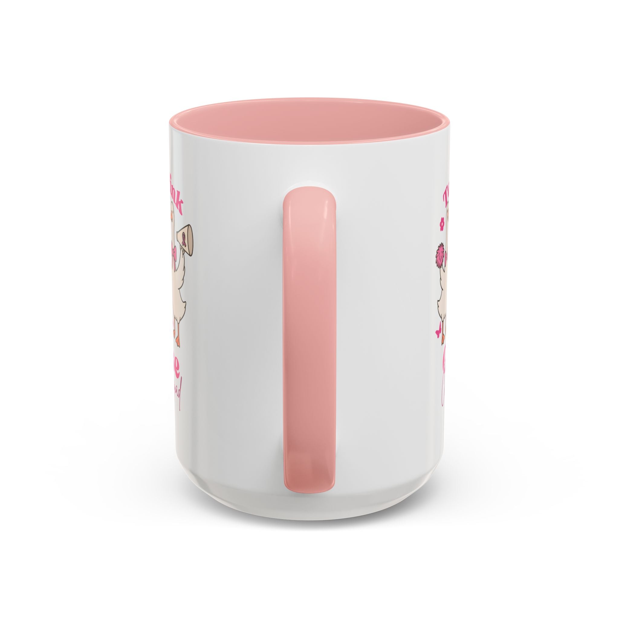 cancer awareness Team Pink Goose Cheer Squad Coffee Mug - Cute Animal Mug for Fun Gifts,   Home Decor/Office Use