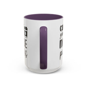 Nurse Coffee Mug, Funny Gift for Nurses, Coffee Lover's Mug, Black Accent Tea Cup, Motivational Nurse Gift