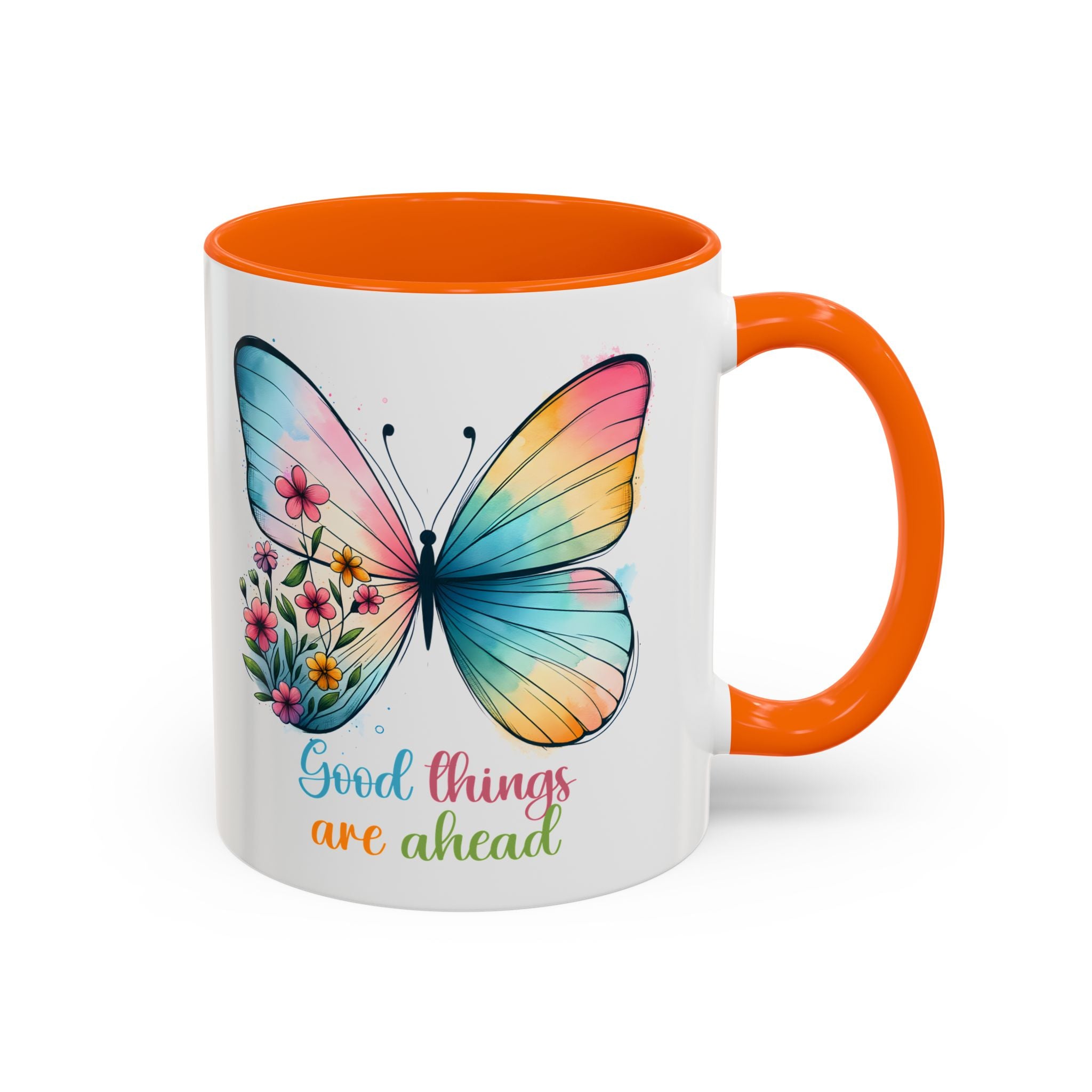 Inspirational Butterfly Coffee Mug positive vibe mental health