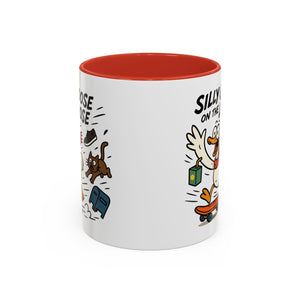 Silly Goose Coffee Mug - Fun Gift for Animal Lovers, Quirky Desk Decor, Inspirational Drinkware, Home & Office Tea Cups