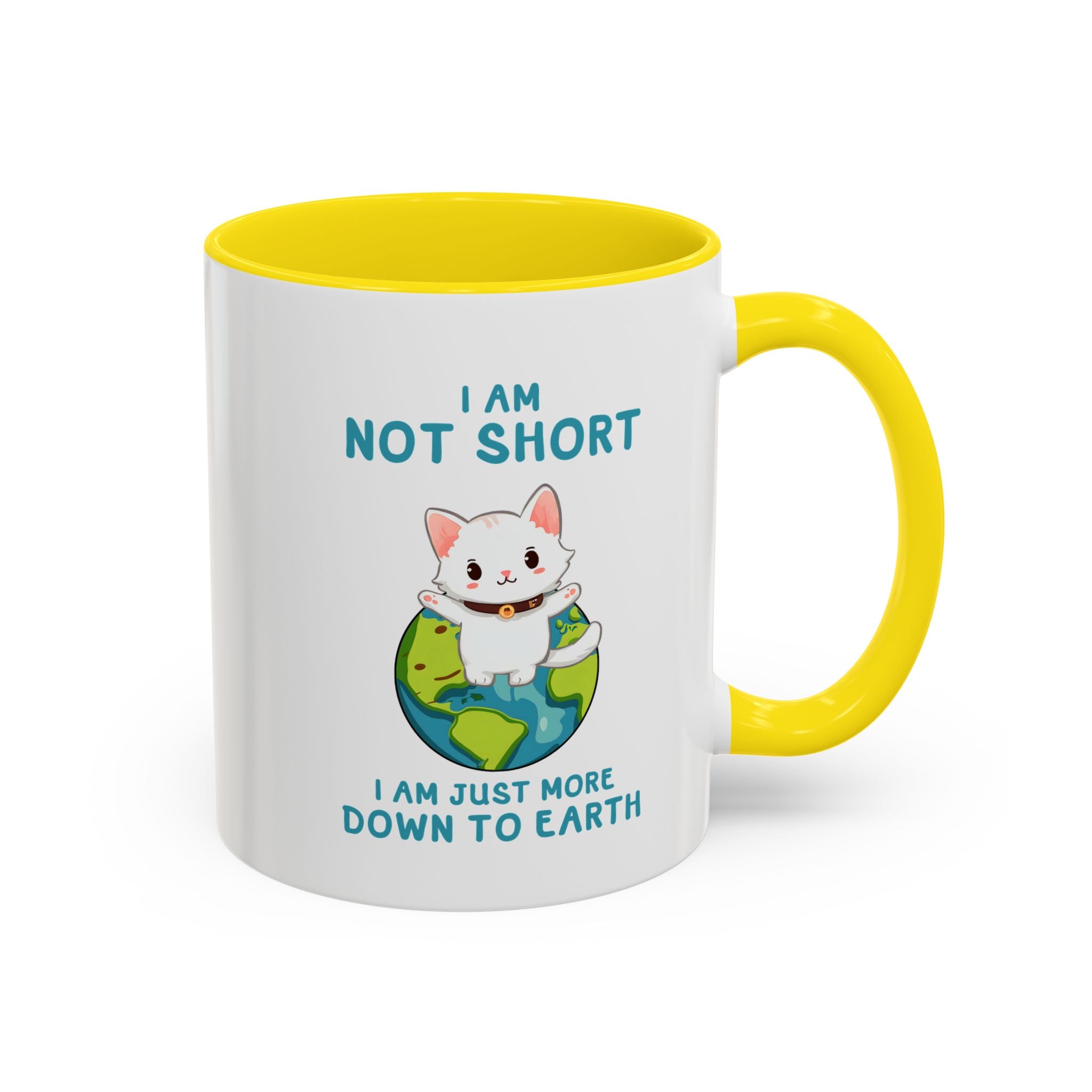 Cute Down to Earth Cat Coffee Mug - Perfect Gift for Cat Lovers