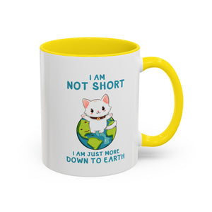 Cute Down to Earth Cat Coffee Mug - Perfect Gift for Cat Lovers