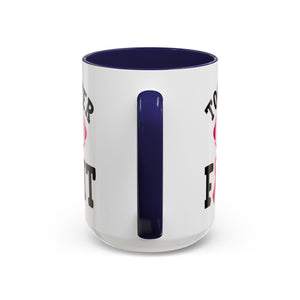 Together We Fight Pink Ribbon Coffee Mug, Support Breast Cancer Awareness, Gift for Survivors, Football Lovers, Empowerment