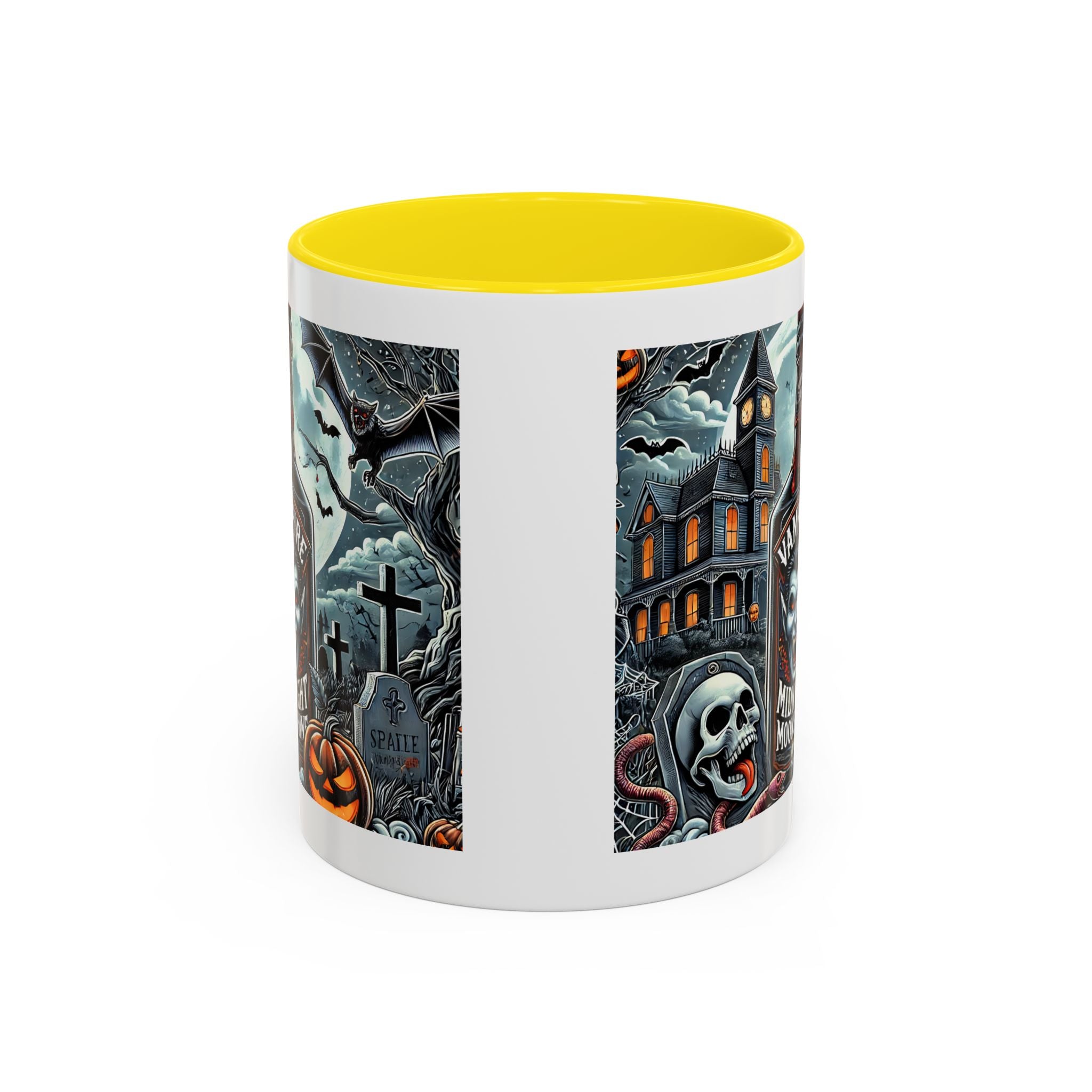 Gothic vampire Halloween Coffee Mug, Spooky Decor, Skull Design, Gift for Horror Lovers,  Party Essential, Unique Drinkware