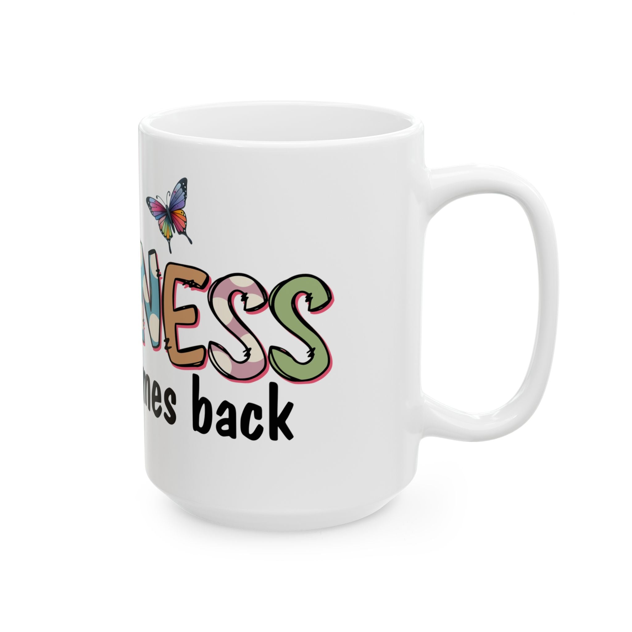 Kindness coffee Mug - Inspiring Gift, Coffee Cup, Butterfly Design, Motivational Drinkware, For Friends & Family