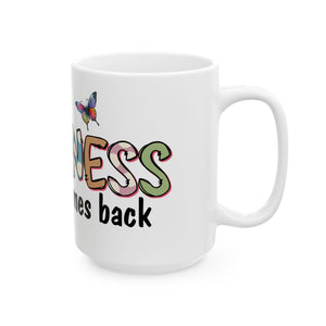 Kindness coffee Mug - Inspiring Gift, Coffee Cup, Butterfly Design, Motivational Drinkware, For Friends & Family