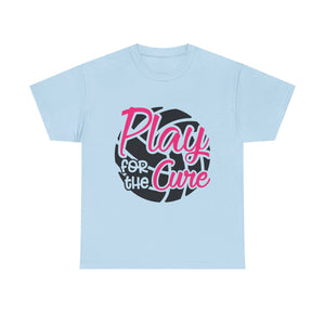 Unisex Motivational Sports Tee - "Play for the Cure" - Ideal for Team Events, Charity Runs, Sports Fans, Fitness Gifts, Casual Wear, [...]