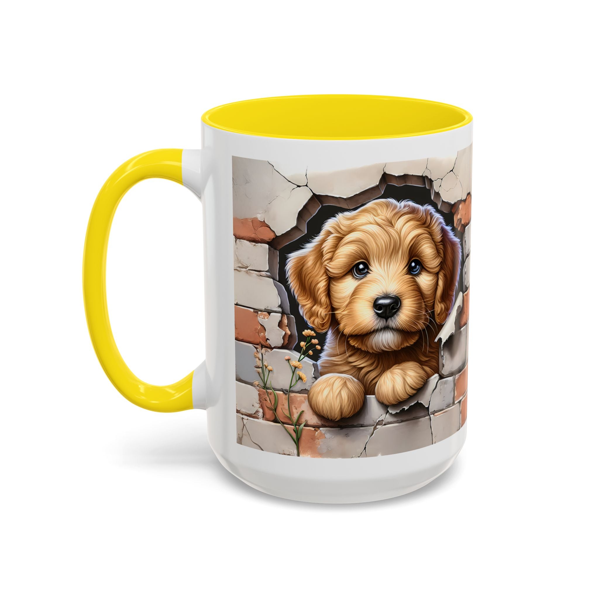 Cute Dog Accent Coffee Mug - Perfect Gift for Pet Lovers, Animal Lovers, Home Decor, Coffee Lovers, Unique Kitchenware