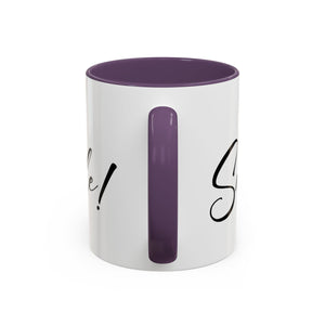 Inspirational Accent Coffee Mug - "You Make Me Smile!" - Perfect Gift for Friends & Family