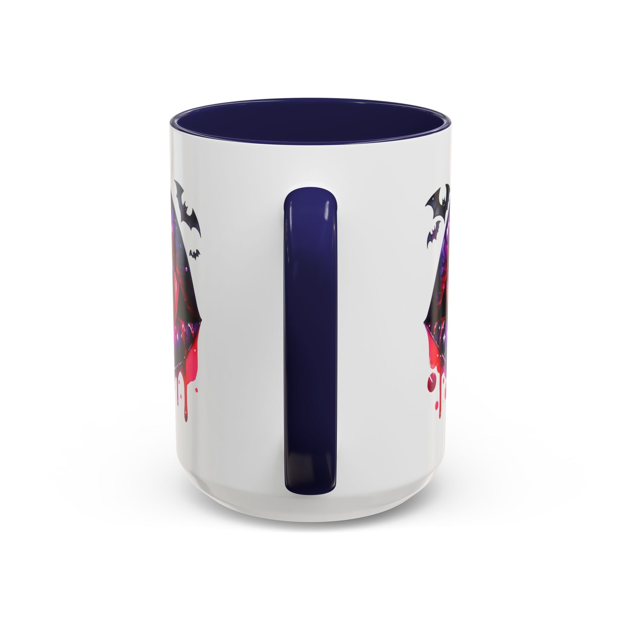 Gothic Vampire Coffee Mug, Halloween Mug, Dark Aesthetic, bats, Spooky Home Decor, Unique Coffee Cup