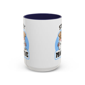 Cute Stay Pawsitive Coffee Mug - Perfect Gift for Dog Lovers mental health