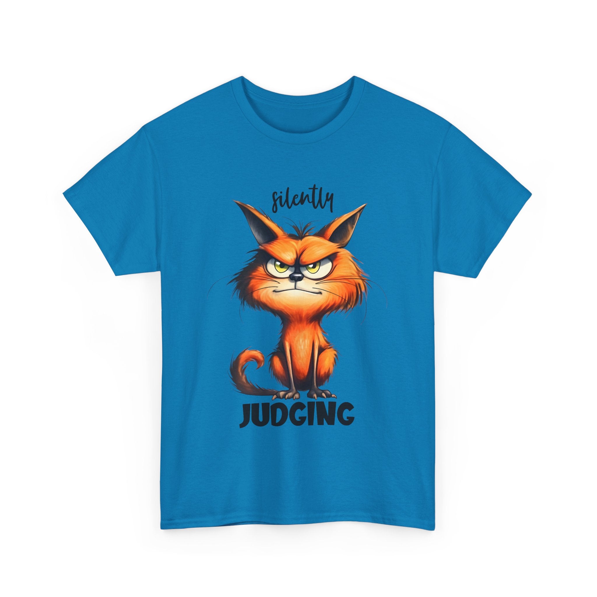 Unisex Cat Judgment Tee, Funny Cat Shirt, Gift for Cat Lovers, Pet Humor Tee, Cute Cat Graphic Tee, Animal T-Shirt