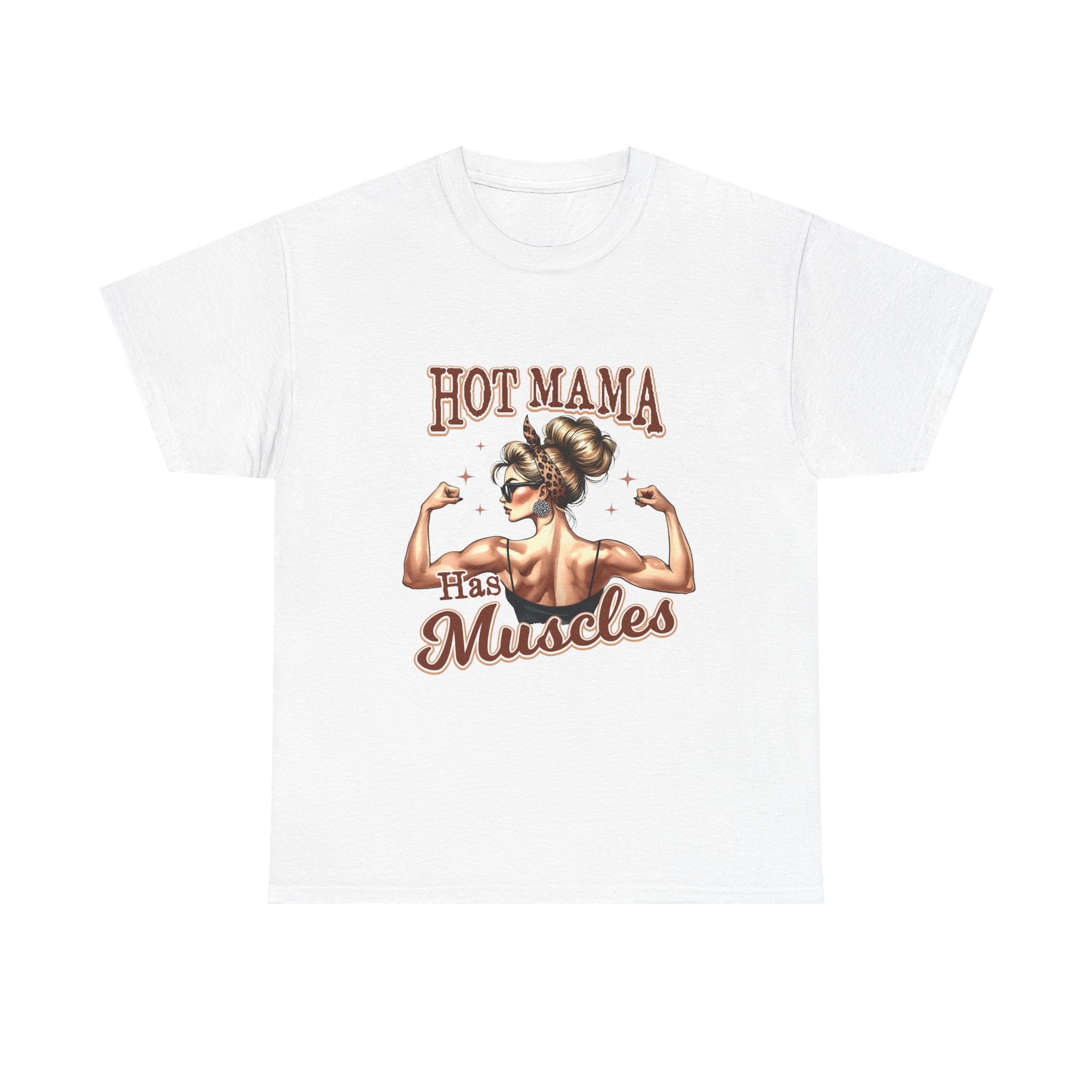 Muscle Mama Tee: Empowering Unisex Cotton Shirt, Gift for Moms, Fitness Lovers, Workout Apparel, Birthday, Mother's Day