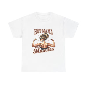 Muscle Mama Tee: Empowering Unisex Cotton Shirt, Gift for Moms, Fitness Lovers, Workout Apparel, Birthday, Mother's Day